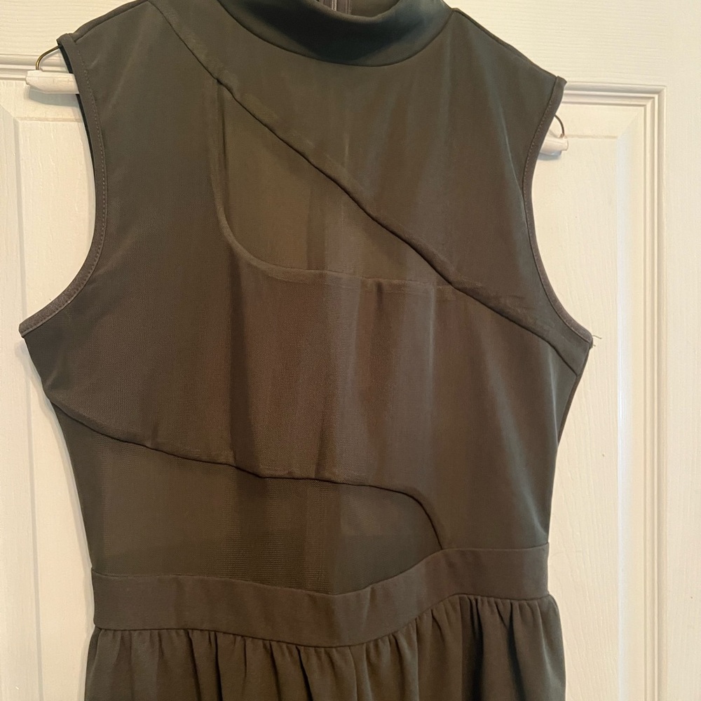 Elegant Olive Green Jumpsuit